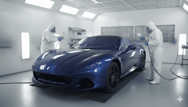 Comment repeindre une voiture de sport proprement ?